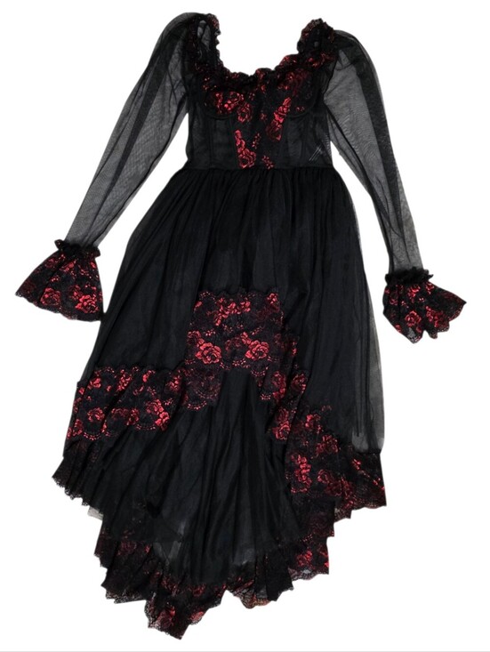 Dolls Kill Dresses & Skirts - Dolls Kill Widow Dance With Death High Low Dress